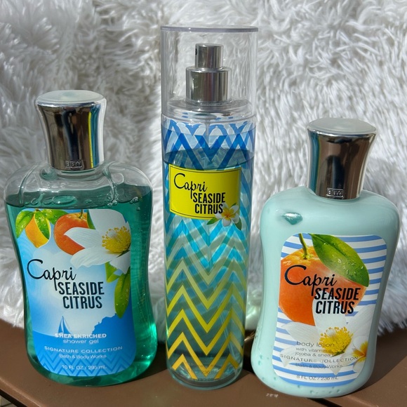 Bath & Body Works Other - Bath & Body Works Capri Seaside Citrus Full Size Three Item Set NEW Discontinued
